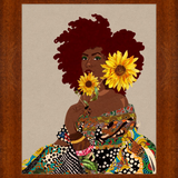 Limited Edition Framed Art Print Quilted Lady