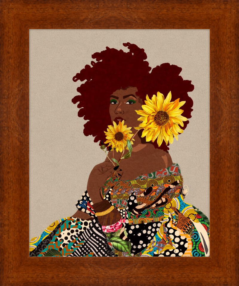 Limited Edition Framed Art Print Quilted Lady