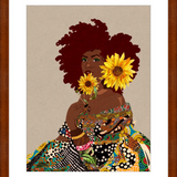 Limited Edition Framed Art Print Quilted Lady