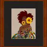 Limited Edition Framed Art Print Quilted Lady