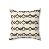 Modern Geometric Throw Pillow, Mid Century Inspired Chevron Accent Cushion, Earth Tone Minimalist Home Decor