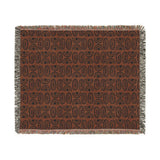 Cowries Burnt Sienna Woven Heritage Style Throw
