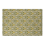 Heirloom Okra Chenille Floral Rug — Washable Area Rug