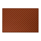 Cowries Red Chenille Floral Rug — Washable Area Rug