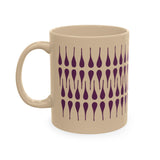 Drops Ceramic Mug — Ivory Coffee Cup