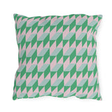 Retro Geometric Outdoor Pillows | Cozy Garden Decor | Boho Style Cushions | Patio Accessories | Nature Inspired Gift