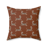 Modern Zebra Pattern Throw Pillow, Sophisticated Olive Green Animal Print Decor for Living Room or Bedroom, Luxury Accent Cushion