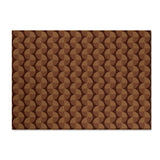 Cadence Chocolate Collection Chenille Floral Rug — Washable Area Rug