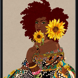Limited Edition Framed Art Print Quilted Lady