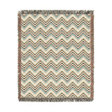 Cross Stitch Chevron Woven Heritage Style Throw