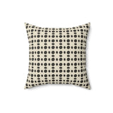 Ankara Collection: Minimalist Floral Throw Pillow, Modern Neutral Flower Pattern