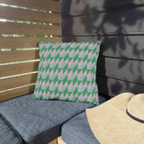 Retro Geometric Outdoor Pillows | Cozy Garden Decor | Boho Style Cushions | Patio Accessories | Nature Inspired Gift
