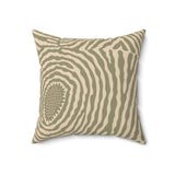 throw pillow, abstract cushion, boho home decor, minimalist decor, modern accent pillow, organic patterns, cream and brown