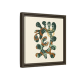 The Shape of Change - Cream- Float Framed Matte Canvas Art