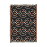 Basketweave Print Woven Heritage Style Throw