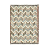 Cross Stitch Chevron Woven Heritage Style Throw