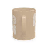 Copy of Copy of Afro Pick Ceramic Mug — Ivory Coffee Cup