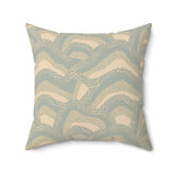 Agate Blue Sea Glass Collection : Faux Suede Pillow