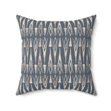 Egyptian Revival Heron Throw Pillow, Modern Diaspora Art Decor, Luxe Patterned Cushion for Elegant Living Rooms