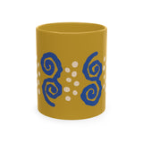 Copy of Copy of Afro Pick Ceramic Mug — Ivory Coffee Cup