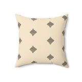 Egyptian Revival Heron Throw Pillow, Modern Diaspora Art Decor, Luxe Patterned Cushion for Elegant Living Rooms