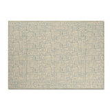 Sea Glass Collection Chenille Floral Rug — Washable Brown Botanical Area Rug