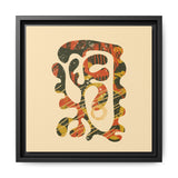 The Shape of Change Float Framed Matte Canvas Art