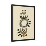 Zaria Ivory Float Framed Matte Canvas Art