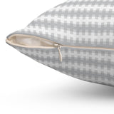 Cozy Modern Houndstooth Pillow - Spun Polyester Square Cushion
