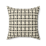 Ankara Collection: Minimalist Floral Throw Pillow, Modern Neutral Flower Pattern
