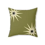 Nile Collection Throw Pillow, Modern Diasporic Art Decorative Cushion, Sophisticated Geometric Nature Patterned Home Decor