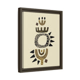 Zaria Ivory Float Framed Matte Canvas Art