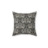 Damask Floral Throw Pillow, Elegant Neutral Pattern Cushion, Soft Luxury Home Decor, Sophisticated Statement Accent