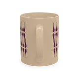 Drops Ceramic Mug — Ivory Coffee Cup
