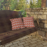 Retro Geometric Outdoor Pillows | Cozy Garden Decor | Boho Style Cushions | Patio Accessories | Nature Inspired Gift