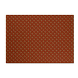 Cowries Red Chenille Floral Rug — Washable Area Rug
