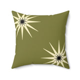 Nile Collection Throw Pillow, Modern Diasporic Art Decorative Cushion, Sophisticated Geometric Nature Patterned Home Decor