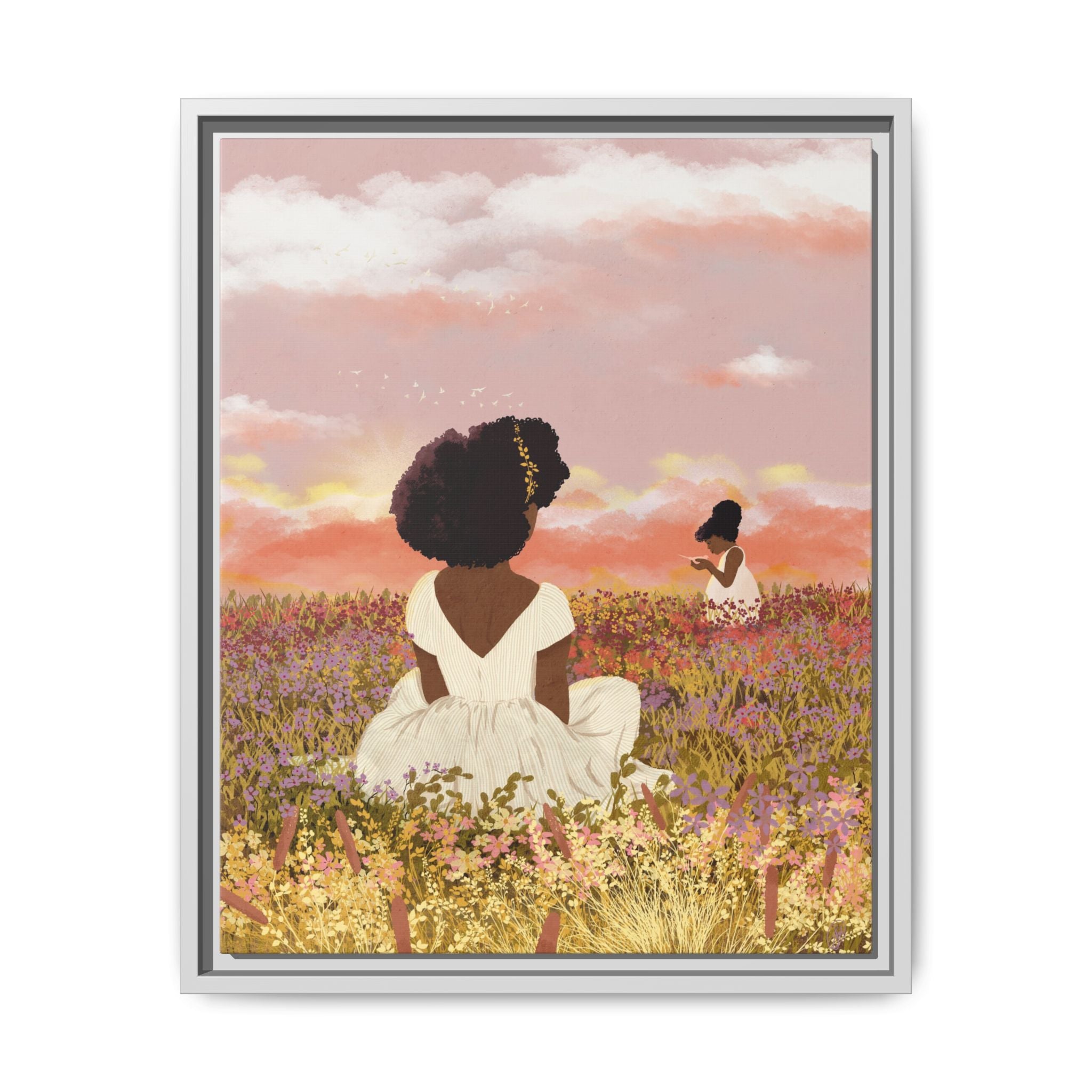 Afterglow Float Framed Matte Canvas Art