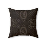 Bklyn Tea Party Sketch Throw Pillow