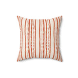 Stripe and Dot Pillow - Spun Polyester Square Cushion