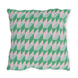 Retro Geometric Outdoor Pillows | Cozy Garden Decor | Boho Style Cushions | Patio Accessories | Nature Inspired Gift