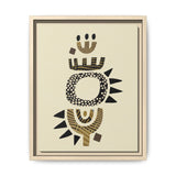 Zaria Ivory Float Framed Matte Canvas Art