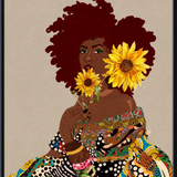 Limited Edition Framed Art Print Quilted Lady