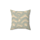 Agate Blue Sea Glass Collection : Faux Suede Pillow
