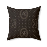 Bklyn Tea Party Sketch Throw Pillow