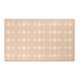 Cadence Cream Chenille Floral Rug — Washable Area Rug