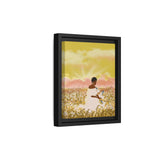 Blue Dove Float Framed Canvas