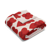 Hearts Aligned Arctic Fleece Blanket | Cozy Home Décor for Stylish Comfort