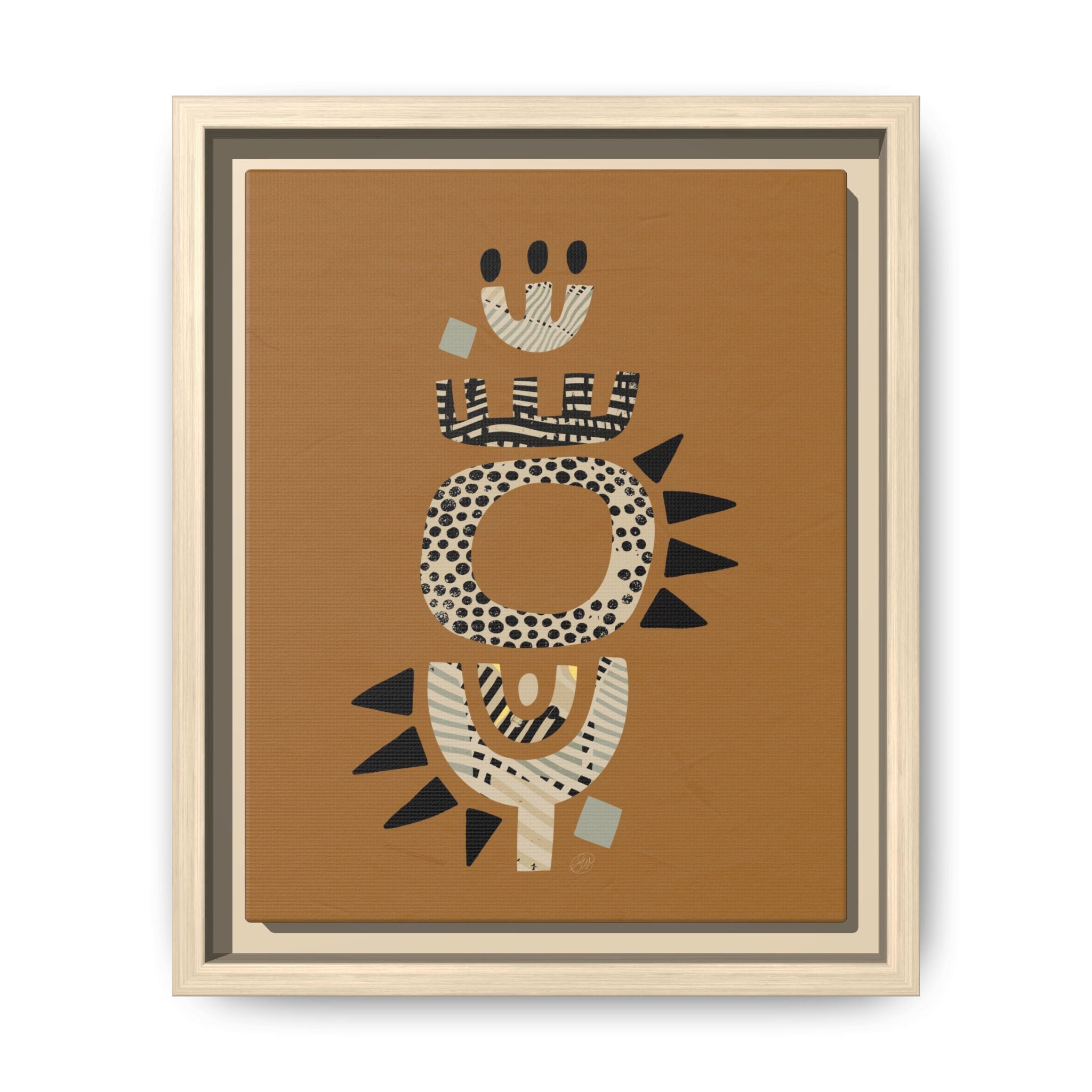 Zaria: Float Framed Matte Canvas Art