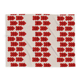 Hearts Aligned Arctic Fleece Blanket | Cozy Home Décor for Stylish Comfort